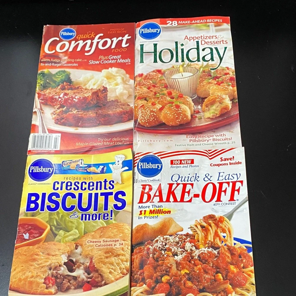 Pillsbury magazine cookbook Recipes four piece Collection